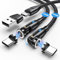 VAFOTON USB C Magnet Ladekabel 100W (2Pack, 1.8m/1m), 9Pins Schnellladung Magnetisches Ladekabel, USB C/A auf Typ C Magnetisches Datenkabel, 5A Ladekabel Magnetisch für Galaxy S23/Tablet/Laptop/MaBook