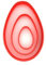 JUST CUTTERS Egg Shape Cutters | Set of 3 Plastic Cutters for Baking, Fondant, Clay, Pastry, Icing, Jewellery, Easter (3/5/8CM)