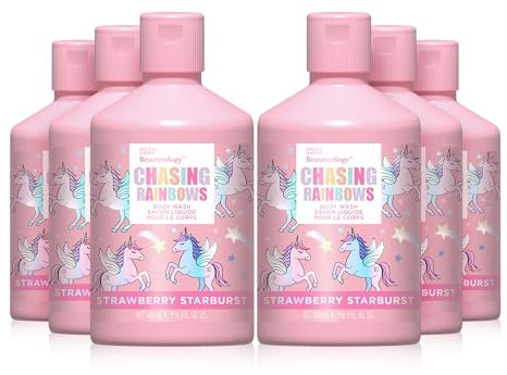 Baylis & Harding Beauticology Chasing Rainbows Body Wash, 500 ml (Pack of 6) - Vegan Friendly