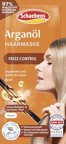 Schaebens Arganöl Haarmaske - frizz-control - für geschädigtes und sprödes Haar VEGAN