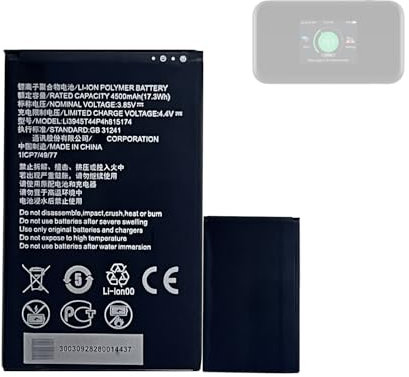 HIGHAKKU Batteria di ricambio Li3945T44P4H815174 compatibile con MU5001 5G Tel-straPortable WiFi Router
