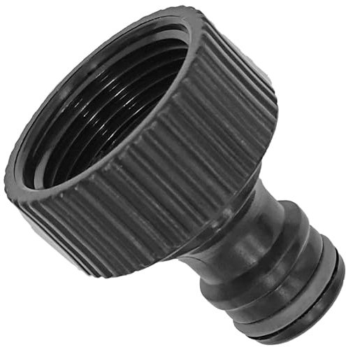 MegaHaustechnik Anschluß Stück Stecker für Gardena Buchse aus Kunststoff PP mit 1 Zoll Innengewinde und Dichtung IG Gewinde Fitting Wasser Hahn Garten Schlauch Schnell Kupplung Adapter Verbinder