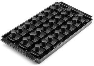 TEKTON 1/2 Inch Drive 3-Rail Socket Organizer Set, Black (24-Tool) | OST25224 | Made in USA