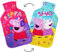 Disney Reversible Hot Water Bottles – Peppa Pig Plush Cover – Natural Rubber 2L Capacity - Peppa Pig Musical Design - Reversible