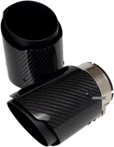 JiAnFacAI Endrohr Auspuffrohr Für BMW E46,Auspuffblende Rund Endrohr,Endrohrspitze Edelstahl Auspuffrohr,Auspuff Endrohr,R/80-89MM.