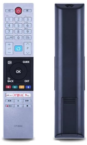 CLVIZCXOM CT-8533 Remote Control Replacement Fit for Toshiba CT-8533 CT8533 RC42150 TV Remote Control Fit for Toshiba 2018 2019 Smart TVs, 24D2863DB 24D3863DB 24L2863DB 24W2863DB - No Setup Required