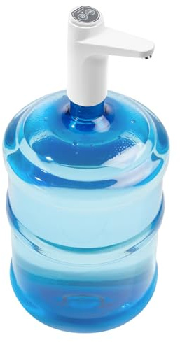 Czyurachel Wasserflaschen Pumpe, Water Dispenser mit USB-Kabel, Camping Wasserhahn mit pumpe, 50cm Wasserschlauch, tragbarer elektrischer Wasserspender, 1.2L/min (Weiß)