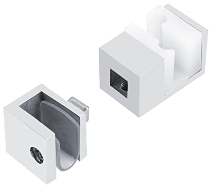 KIMISS Puerta Corredera Soporte Inferior Puertas de Ducha de Vidrio - Acero Inoxidable - Piso
