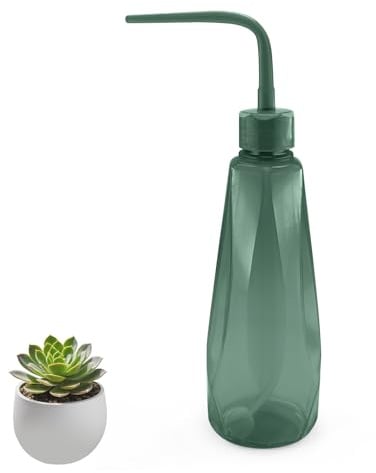 480ml Arrosoir Plante Interieur, Arrosoir Bonsai, Poire Arrosage, Mini Arrosoir aux Semis et aux Plantes Délicates (Vert-Gris)