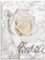 ARTland Wanddeko Glasbilder Wandbild Glas Bild einteilig 45x60 cm Hochformat Natur Blumen Blüten Rose Schriftzug Shabby Chic T5GH