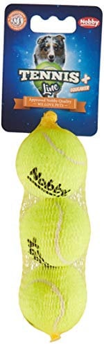 Nobby Tennisball mit Squeaker S, 5,0 cm, 1 Packung (3 Stück)