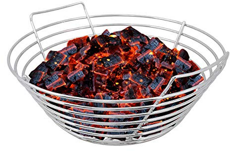 Kick Ash Basket Holzkohle-Aschekorb aus Edelstahl, passend für große grüne Eiergrills, groß – entworfen in Wisconsin
