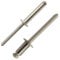 Blindnieten mit Flachkopf - 4x20 mm - (40 Stück) - DIN 7337 Form A - Popnieten - Edelstahl A2 (V2A) - SC7337 | SC-Normteile