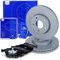 ATE Bremsenset Vorderachse inkl. Bremsscheiben vorne Ø 278 mm belüftet und Bremsbeläge vorne Kompatibel mit FORD C-MAX (DM2), FOCUS C-MAX (DM2), FOCUS Mk2, VOLVO C30 (533))