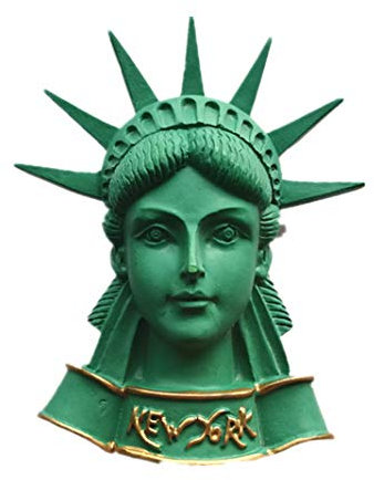 MUYU Magnet Souvenir Kühlschrankmagnet Freiheitsstatue New York America 1.97×3.15 Kunststoff 1 stück