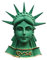 MUYU Magnet Souvenir Kühlschrankmagnet Freiheitsstatue New York America 1.97×3.15 Kunststoff 1 stück
