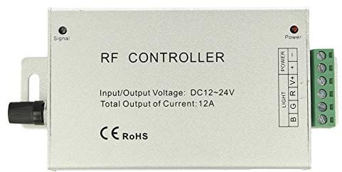 Centralina Rf Audio Controller Strip Led Rgb Cambio Colore A Ritmo Di Musica Dc5v 12v 24v Frequenza 433mhz Telecomando Incluso