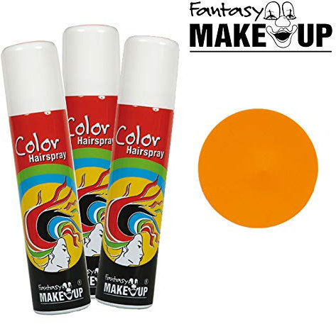 PARTY DISCOUNT® Haar-Color-Spray / Farbiges Farbiges Haarspray - lässt Sich Wieder auswaschen, - lässt Sich Wieder auswaschen, 75 ml Dose, orange