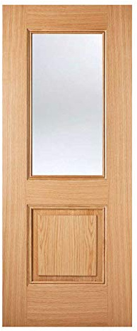 LPD Oak Arnhem 1L Internal Glazed Door 78x30inch / 1981x762x35mm