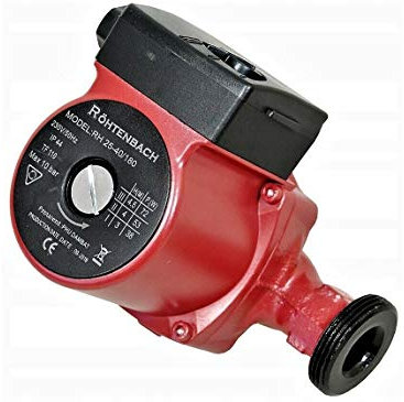 Röhtenbach 25-40/180 Pompe à eau pour chauffage humide Pompe de circulation d'eau chaude Pompe de chauffage