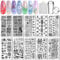 Biutee 10 PCS Nail Art Kit,Geometric Patterns Nail Template for Nail Salon Designs Nail Image Stamp Plates Manicure Templates Nail Art Tools（10PCS）