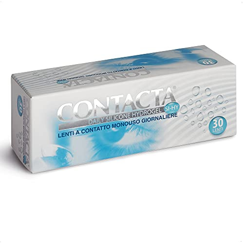 Contacta, Daily Silicone Hydrogel 30, Lenti a Contatto Giornaliere per Miopia, Lenti a Contatto con Silicone Hydrogel Traspiranti e Facili da Applicare, Diottrie -3,25, Confezione da 30 Lenti Monouso