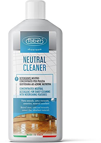 FABER Best Stone Cleaner pH Neutral Cleaner for Natural Stone Floor and Grout- Concentrated Liquid for Commercial and Household Care - Mopping Solution for Daily Cleaning and Maintenance