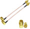 TUOLNK Pack de 2 Câbles SMA Femelle vers Mâle Angle Droit 6 Pouces - Coaxial RF RG316 Pigtail d'Extension d'Antenne