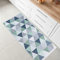 Fashion4Home Teppich Kurzflor - Boho Kelim Teppich, Wohnzimmerteppich, Schlafzimmer und Küchenteppich, Teppich Läufer, Flur Teppich, Kinderzimmerteppich Karo-Grün, Grüße: 80x200 cm