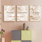 TROYSINC 3 Stück Poster Set, Stilvolle Leinwandbilder, Islamisch Blumen Wandbilder, Kunst Bilder, Ohne Rahmen Bilder Set Wanddecor für Wohnzimmer (40 x 50 cm)