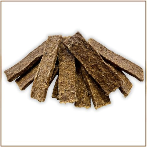 PrideDogs Büffelfleischstreifen 1000g – Premium Kausnack für Hunde | 100% Rind aus Deutscher Herstellung | Naturrein ohne Zusatzstoffe | Im wiederverschließbaren Beutel