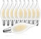 Belaufe E14 Led Dimmbare Vintage Kerzen Glühbirnen C35, 4W LED Filament Warmweiß 2700K, 350 Lumen, 30W Äquivalent, Matt Glas,10 Stück