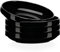 LOVECASA 1250ml Assiette Creuse en Porcelaine | Assiette à Soupe Noir | Ø20.7 x H4.5 cm | Écologique - Lavable au Lave-Vaisselle - Ultra Léger | 8 Pièces
