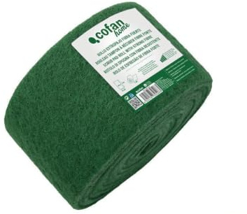 COFAN Rollo de estropajo verde - ROLLO ESTROPAJO FIBRA FUERTE VERDE 14X6 m