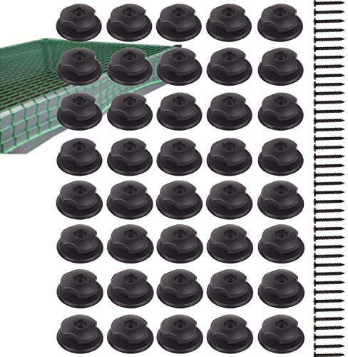 Befestigung für Anhängerplane Anhängernetz Befestigung Haken Halterung 40 STK robust mit Schrauben Planenbefestigung Rundknöpfe Anhänger