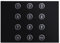 Urmet 1168/46 Plastica Modulo Tastiera Numerica, Nero, 90mm x 125mm