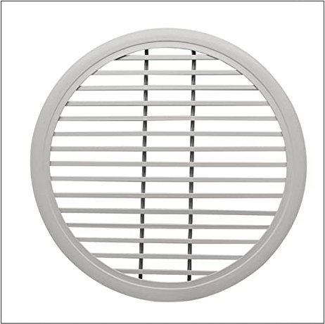 HJXX Rejilla de Ventilación Pared Exterior Redonda de la luz Impermeable Aluminio aleación de Aluminio Persianas de Ventilación Aire (Size : 60CM*60CM)