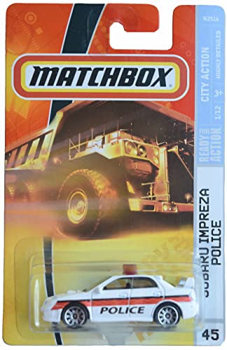 Matchbox Subaru Impreza Police Car, Ready for Action #45
