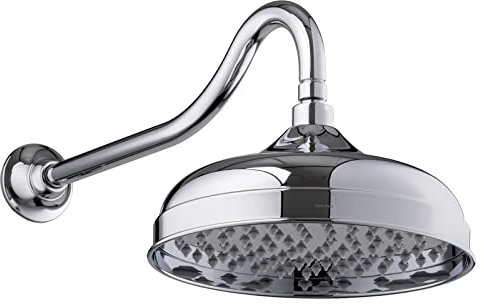 PaulGurkes Regendusche mit Wandarm Set Brausearm Retro Nostalgie 25cm