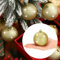 Zubebe 12 Stück große Weihnachtskugeln, glitzernde Schneeball-Ornamente für Weihnachtsbaum, Kunststoff, hängende Weihnachtsbaumkugeln für Weihnachten, Hochzeit, Party, Dekorationen (Gold)