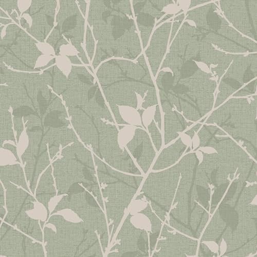 Boutique Ornamental Leaf Silver Textured Floral Wallpaper | Paste The Wall | Silver Plain/Textured | Eco-Friendly