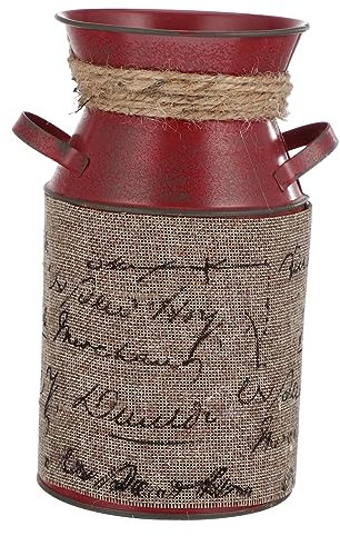 BESPORTBLE 1Stk Zinnbrunnen vase Vintage große vase blumenvase Gross landhausstil gießkanne gartendeko Vintage amphore einmachgläser Anlage schmücken Blumentopf Eimer Trommel Eisen