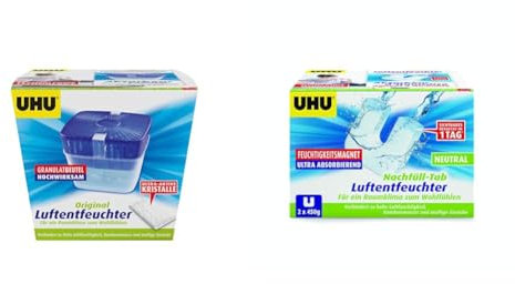 UHU Luftentfeuchter Original & Feuchtigkeitsmagnet Nachfülltab