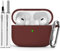 Inesore Compatible with Airpods Pro 2nd/1st Case Cover, Silicone Protective Case for Apple Airpods Pro 2nd/1st Generation Charging Case with Keychain and Cleaner Pen, for Women Men(red)