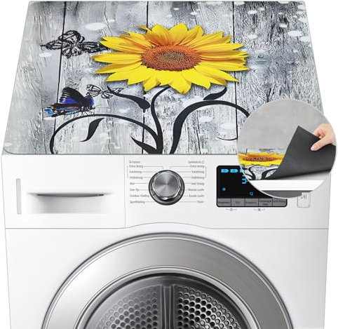 SANLIUSANJIU Ttappetino Ccopri Lavatrice, Tappetino Sopra Lavatrice 60 X 60 Cm, Coperchio Per Lavatrice A Tamburo, Tappetino Antiscivolo Per Lavatrice, Frigorifero, Cucine