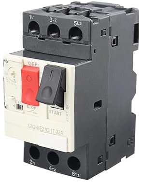 Disjoncteur de Protection moteur GV2-ME 3P, Type magnétique thermique, disjoncteur MPCB, bouton poussoir, 1 pièces(ME06C 1-1.6A)