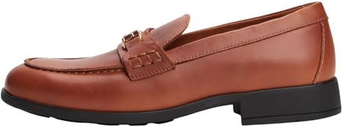 Tommy Hilfiger Damen Th Logo Leather Loafer Fw0fw08705Halbschuhe