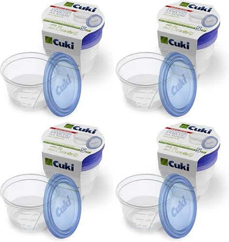 Cuki Contenants hermétiques pour sauces, transparents, 5 unités (4 paquet)