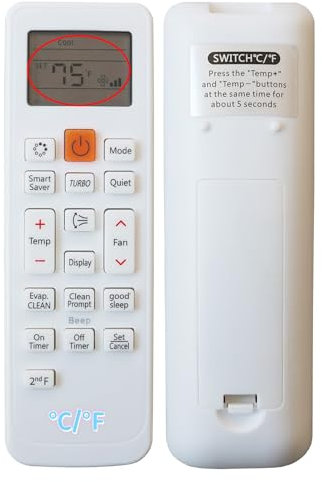 Replacement Air Conditioner AC A/C Remote Control DB93-14195G for Samsung Air Conditioner DB93-14195A DB93-14195B DB9311115U DB9314195G DB9314195A DB9314195B