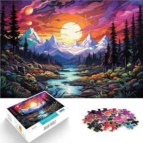 Puzzle de 1000 piezas para adultos, montañas de la Sierra Nevada, juegos educativos, decoración del hogar, rompecabezas, una obra de arte, 26 x 38 cm